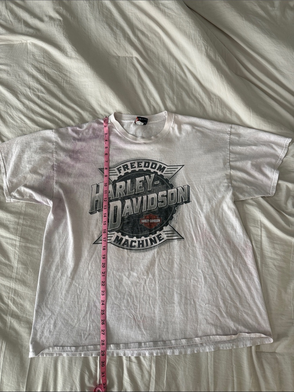 Harley-Davidson White Kids Short Sleeve Tee with Gray Logo